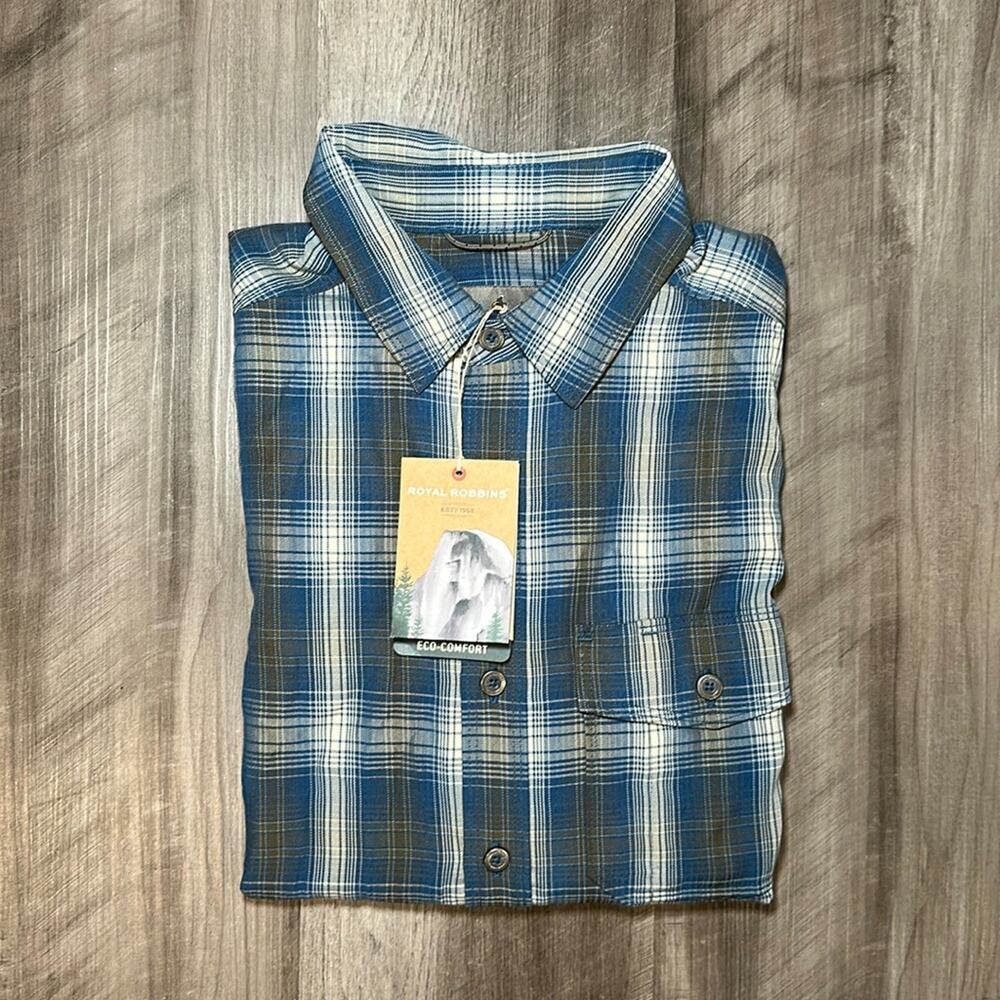 Royal Robbins Pinecrest Eco-Comfort Long Sleeve Button Down - Small